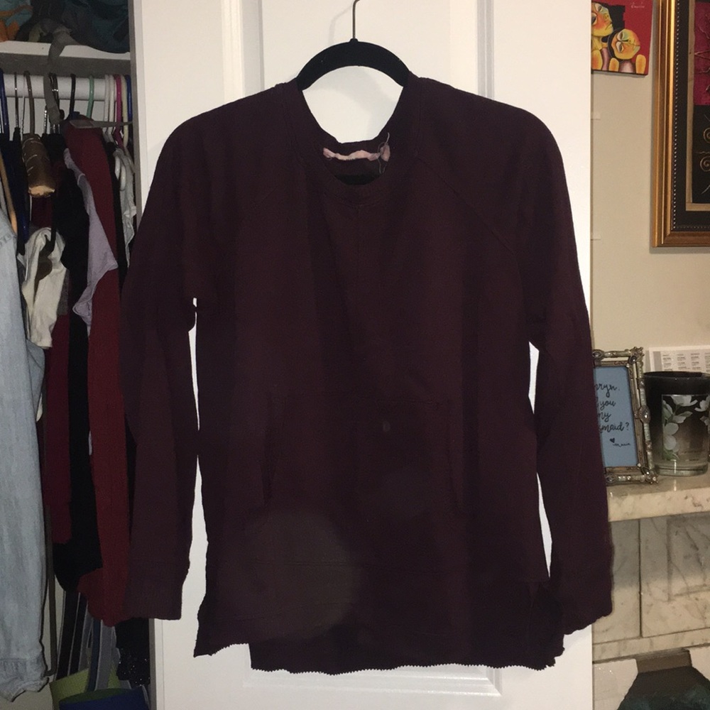 Dark purple sweater